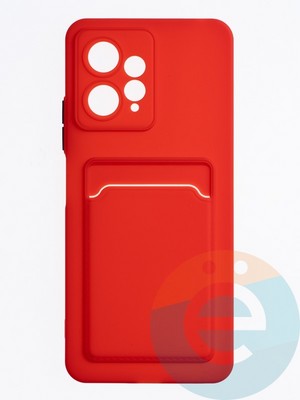 Накладка силиконовая Winter с кардхолдером для Xiaomi Redmi Note 12 4G 2023 красная - фото 63798