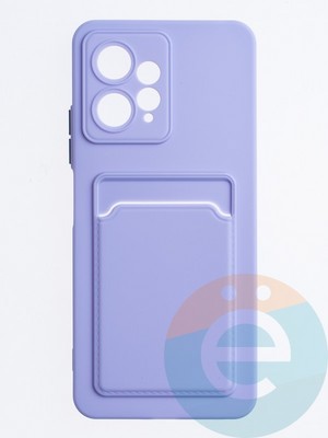 Накладка силиконовая Winter с кардхолдером для Xiaomi Redmi Note 12 4G 2023 розовая - фото 63799