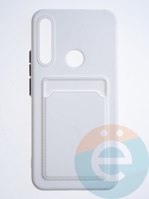 Накладка силиконовая Winter с кардхолдером для Huawei P Smart Z/Honor 9X белая - фото 63989
