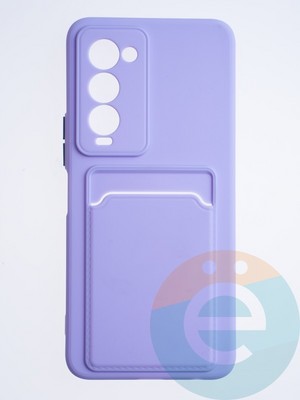 Накладка силиконовая Winter с кардхолдером для Tecno Camon 18/18P зеленая - фото 63873