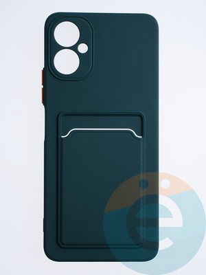 Накладка силиконовая Winter с кардхолдером для Tecno Camon 19 Neo зеленая - фото 63884