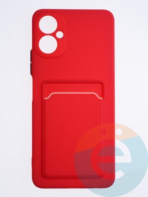 Накладка силиконовая Winter с кардхолдером для Tecno Camon 19 Neo красная - фото 63886
