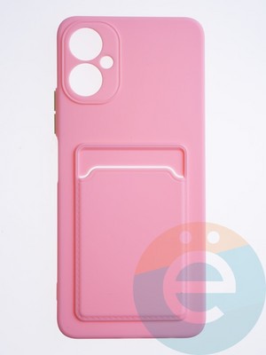 Накладка силиконовая Winter с кардхолдером для Tecno Camon 19 Neo розовая - фото 63895
