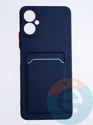 Накладка силиконовая Winter с кардхолдером для Tecno Camon 19 Neo синяя - фото 63896