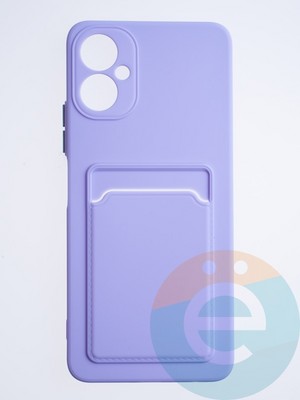Накладка силиконовая Winter с кардхолдером для Tecno Camon 19 Neo сиреневая - фото 63897