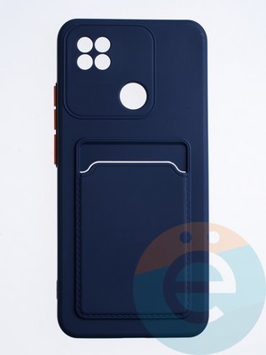 Накладка силиконовая Winter с кардхолдером для Xiaomi Redmi 9C/10A синяя - фото 64107