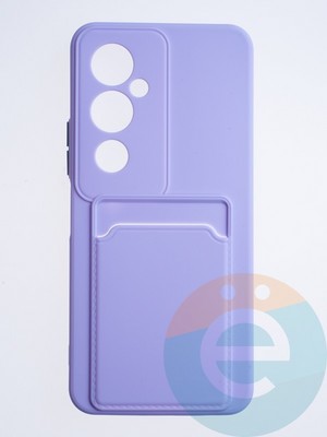 Накладка силиконовая Winter с кардхолдером для Tecno Pova 4 Pro сиреневая - фото 64276