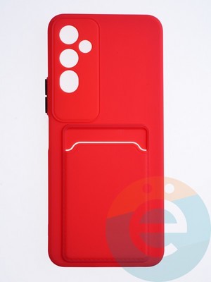 Накладка силиконовая Winter с кардхолдером для Tecno Pova Neo 2 красная - фото 64282