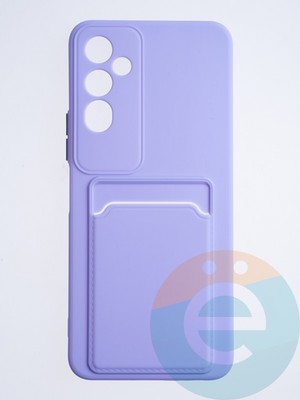 Накладка силиконовая Winter с кардхолдером для Tecno Pova Neo 2 сиреневая - фото 64286