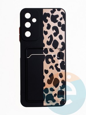 Накладка силиконовая Summer с кардхолдером для Samsung Galaxy A05S черная - фото 64833