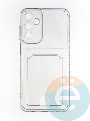 Накладка силиконовая с кардхолдером для Realme C51/53/Note 50 прозрачная - фото 65274