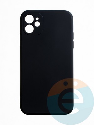 Накладка силиконовая Ycase с защитой камеры для Apple iPhone 11 черная - фото 65408