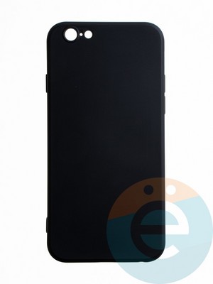 Накладка силиконовая Ycase с защитой камеры для Apple iPhone 6/6S черная - фото 65442