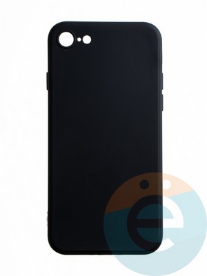 Накладка силиконовая Ycase с защитой камеры для Apple iPhone 7/8/SE 2020 черная - фото 65445