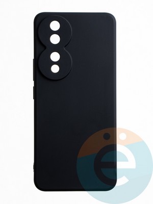 Накладка силиконовая Ycase с защитой камеры для Huawei Honor 90 черная - фото 65455
