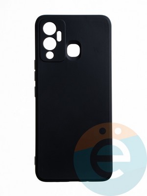 Накладка силиконовая Ycase с защитой камеры для Infinix Hot 12 Play черная - фото 65484