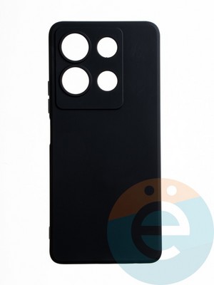 Накладка силиконовая Ycase с защитой камеры для Infinix Note 30 черная - фото 65490