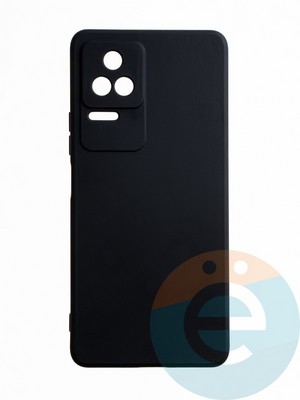 Накладка силиконовая Ycase с защитой камеры для Poco F4/Redmi K40S черная - фото 65493