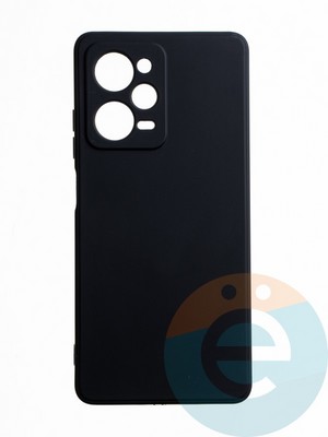 Накладка силиконовая Ycase с защитой камеры для Poco X5 Pro черная - фото 65505