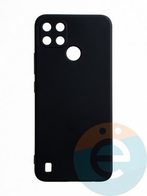 Накладка силиконовая Ycase с защитой камеры для Realme C21Y/C25Y черная - фото 65510