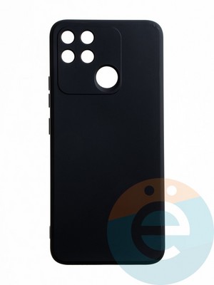 Накладка силиконовая Ycase с защитой камеры для Realme Narzo 50A черная - фото 65521