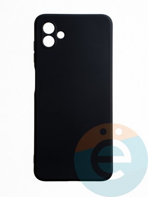 Накладка силиконовая Ycase с защитой камеры для Samsung Galaxy A04 черная - фото 65531
