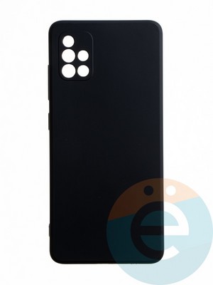 Накладка силиконовая Ycase с защитой камеры для Samsung Galaxy A51 черная - фото 65556