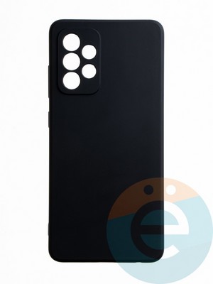 Накладка силиконовая Ycase с защитой камеры для Samsung Galaxy A52 черная - фото 65558