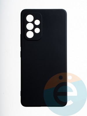 Накладка силиконовая Ycase с защитой камеры для Samsung Galaxy A53 черная - фото 65559