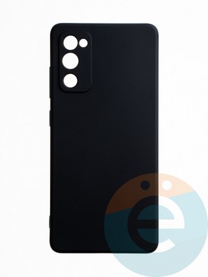 Накладка силиконовая Ycase с защитой камеры для Samsung Galaxy S20FE черная - фото 65561