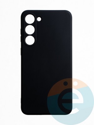 Накладка силиконовая Ycase с защитой камеры для Samsung Galaxy S23 Plus черная - фото 65570