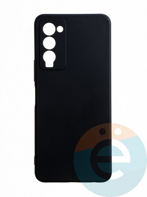 Накладка силиконовая Ycase с защитой камеры для Tecno Camon 18 черная - фото 65581