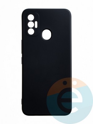 Накладка силиконовая Ycase с защитой камеры для Tecno Spark 7 черная - фото 65593