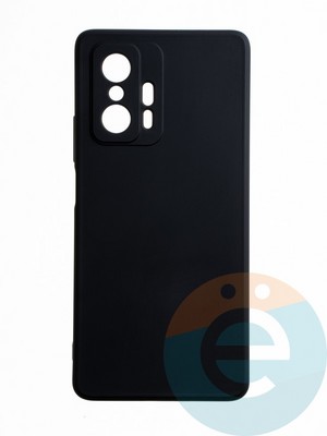 Накладка силиконовая Ycase с защитой камеры для Xiaomi Mi 11T черная - фото 65597