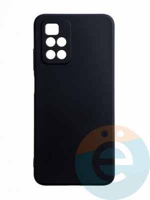 Накладка силиконовая Ycase с защитой камеры для Xiaomi Redmi 10 черная - фото 65603