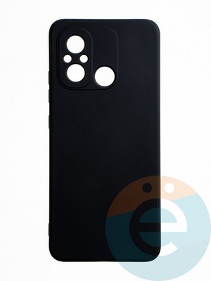Накладка силиконовая Ycase с защитой камеры для Xiaomi Redmi 12C/Poco C55 черная - фото 65607