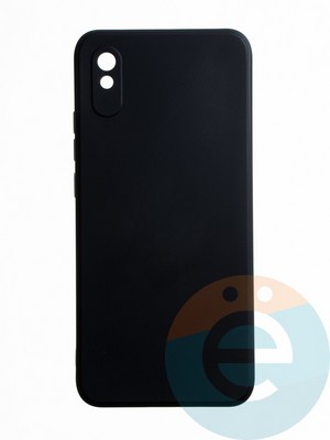 Накладка силиконовая Ycase с защитой камеры для Xiaomi Redmi 9A черная - фото 65611