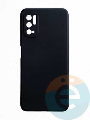 Накладка силиконовая Ycase с защитой камеры для Xiaomi Redmi Note 10 5G/Poco M3 Pro черная - фото 65620