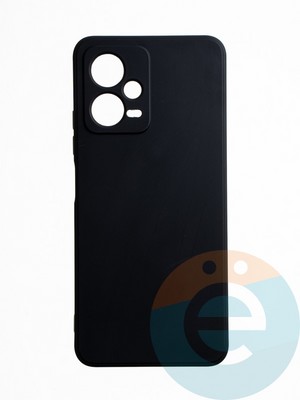 Накладка силиконовая Ycase с защитой камеры для Xiaomi Redmi Note 12 2023/Poco X5 черная - фото 65626