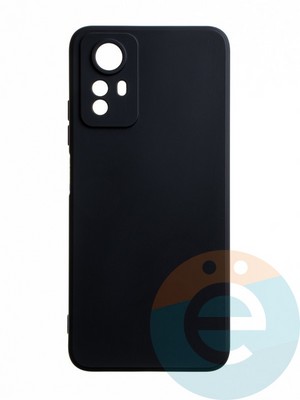 Накладка силиконовая Ycase с защитой камеры для Xiaomi Redmi Note 12S черная - фото 65628