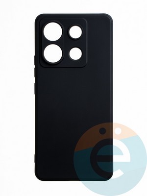 Накладка силиконовая Ycase с защитой камеры для Xiaomi Redmi Note 13 Pro 5G черная - фото 65630