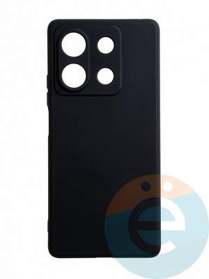 Накладка силиконовая Ycase с защитой камеры для Xiaomi Redmi Note 13 черная - фото 65631