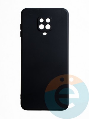 Накладка силиконовая Ycase с защитой камеры для Xiaomi Redmi Note 9 Pro/9S черная - фото 65636