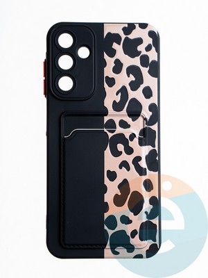 Накладка силиконовая Summer с кардхолдером для Samsung Galaxy A15 черная - фото 65669