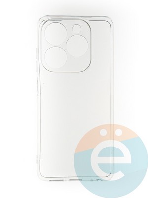 Накладка силиконовая 1.5 mm на Infinix Hot 40i/Smart 8 прозрачная - фото 65801