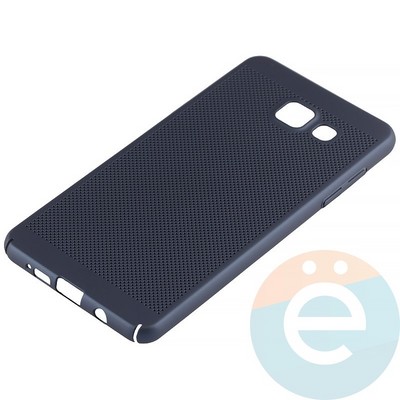 Накладка пластиковая перфорированная на Samsung Galaxy A5 (2016) SM-A510 синяя - фото 12144