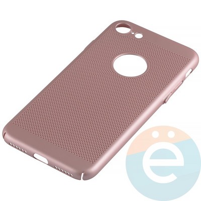Накладка пластиковая перфорированная на Apple iPhone 7/8 розовая - фото 12185