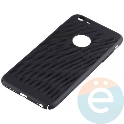 Накладка пластиковая перфорированная на Apple iPhone 6 Plus/6s Plus черная - фото 12186