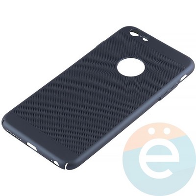 Накладка пластиковая перфорированная на Apple iPhone 6 Plus/6s Plus синяя - фото 12187