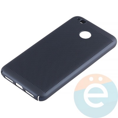 Накладка пластиковая перфорированная на Xiaomi Redmi 4X синяя - фото 12206